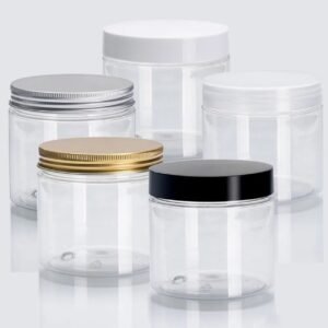 Tarros transparente de plástico PET