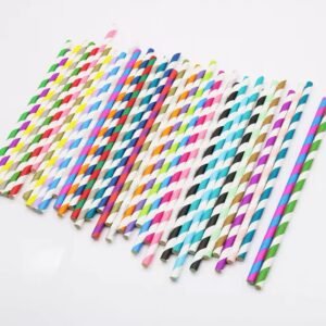 Paquete Pajita papel